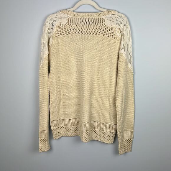Absolutely Creative Worldwide for Stitch Fox NWT cream knit sweater size large - Picture 8 of 8